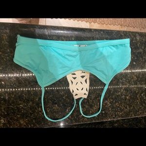 LSPACE swim top blue